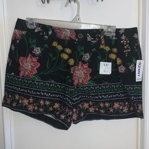Printed cotton shorts